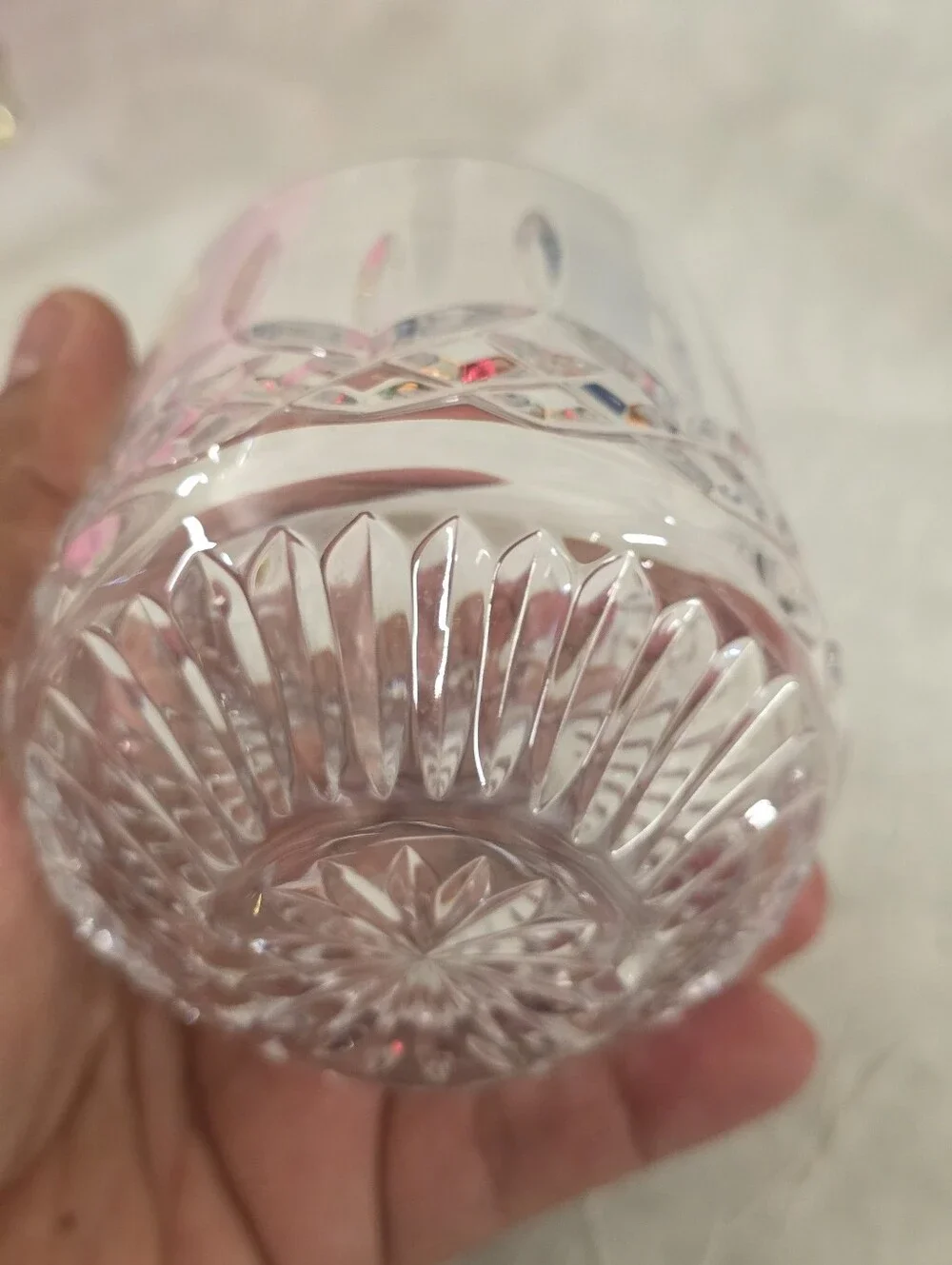 Waterford Lismore Roly Poly Old Fashioned Tumbler Glasses Set Of 2